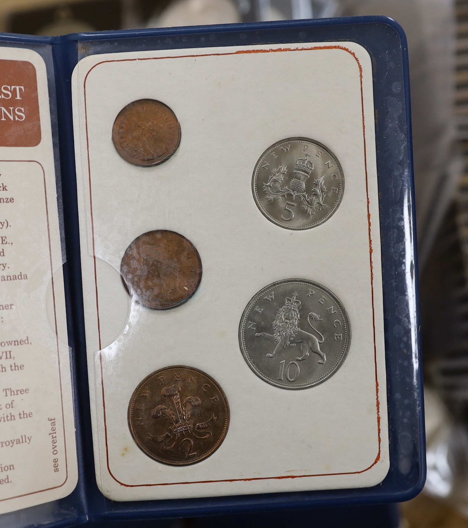 British coins, George VI to QEII including commemorative crowns, decimal coins sets, etc.